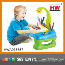 Hot Selling 4 In 1 Projector Desk Learning Easel For Kid